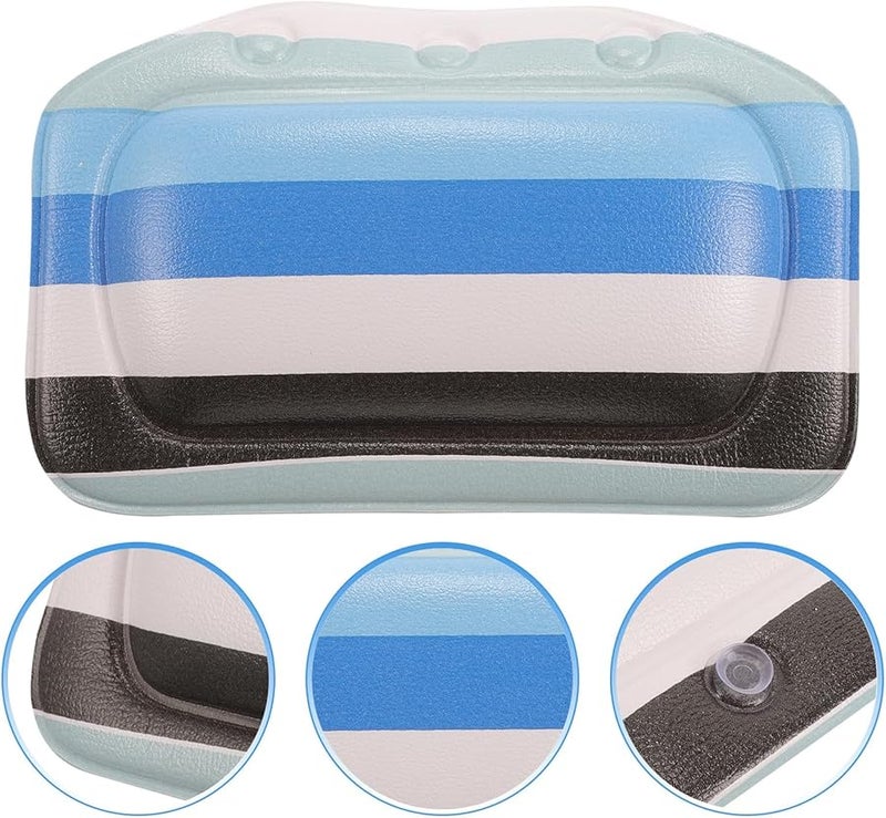 Bath Pillow with Strong Suction Cups for Neck and Back Support Comfortable Foam Headrest - Image 4